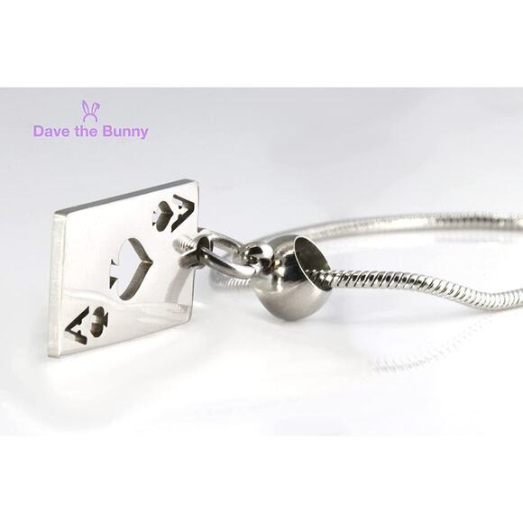 Ace of Spade Necklace - STAINLESS STEEL - Picture 2 of 8